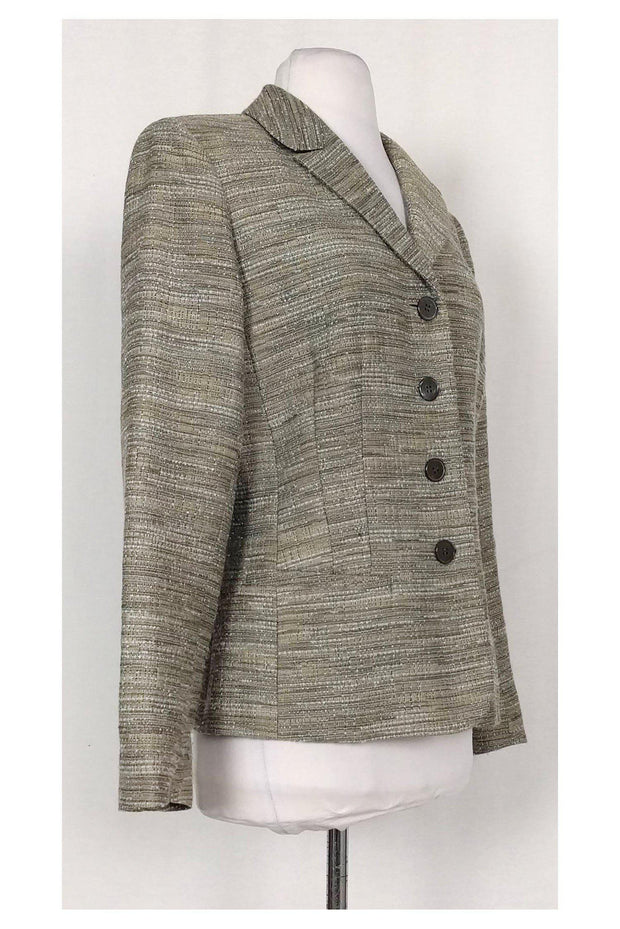 Current Boutique-Lafayette 148 - Grey Tweed Blazer Sz 10