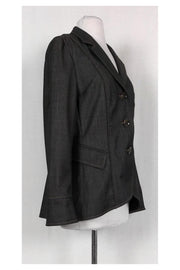 Current Boutique-Lafayette 148 - Grey Wool Blend Jacket Sz 8