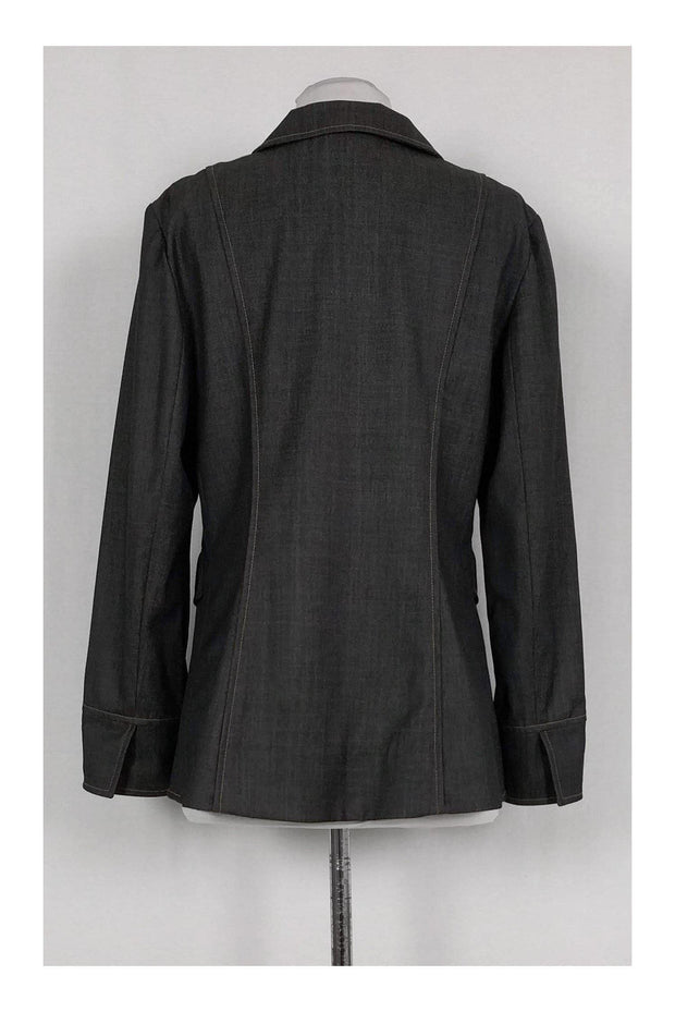 Current Boutique-Lafayette 148 - Grey Wool Blend Jacket Sz 8