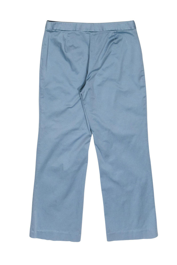 Current Boutique-Lafayette 148 - Light Blue Straight Leg Trousers Sz 8