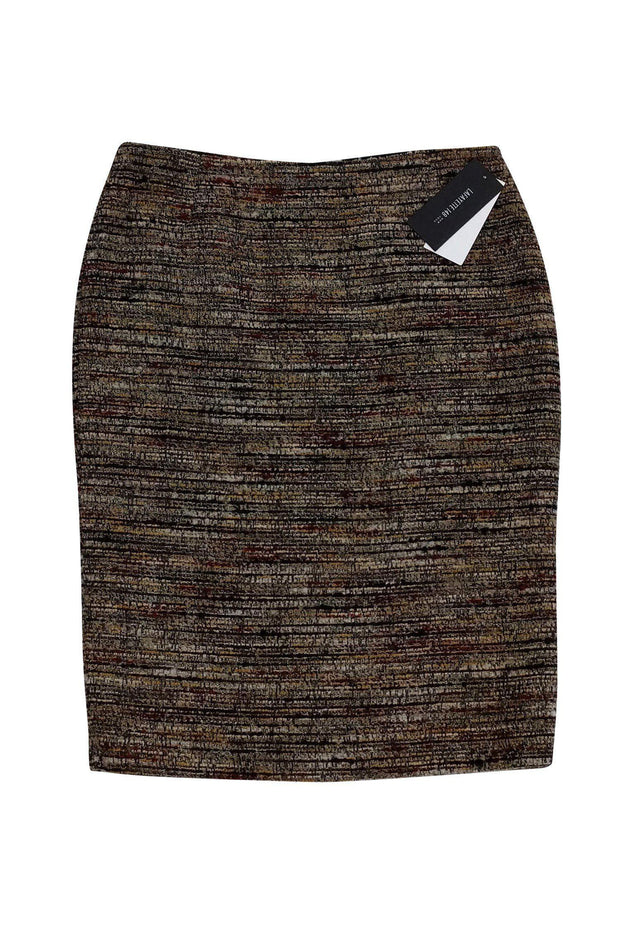 Current Boutique-Lafayette 148 - Multicolor Tweed Skirt Sz 8