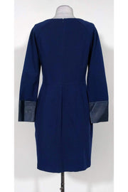 Current Boutique-Lafayette 148 - Navy Blue Long Sleeve Dress Sz 8