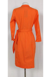 Current Boutique-Lafayette 148 - Orange Wrap Dress Sz 2