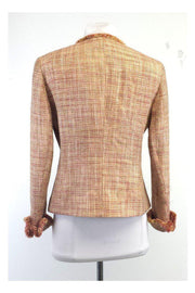 Current Boutique-Lafayette 148 - Pink & Gold Tweed Jacket Sz 4