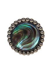 Current Boutique-Lagos - Sterling Silver Flat Top Iridescent Ring Sz 6.5