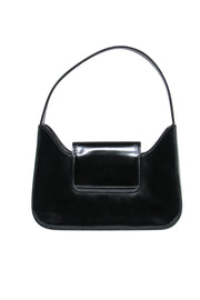 Current Boutique-Lancel - Black Glossed Leather Structured Handbag