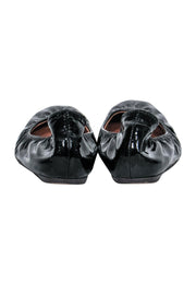 Current Boutique-Lanvin - Black Patent Leather Ballet Flats Sz 6.5
