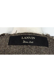 Current Boutique-Lanvin - Brown Tone Open Front Jacket Sz M