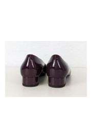 Current Boutique-Lanvin - Plum Patent Leather Flats Sz 7.5