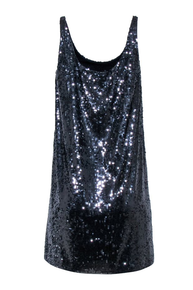 Current Boutique-Laundry – Blue Sequin Sleeveless Mini Dress Sz 4