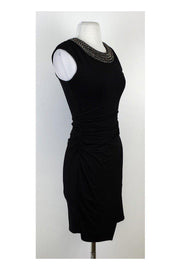 Current Boutique-Laundry by Shelli Segal - Black Embellished Neckline Dress Sz 0