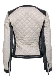 Current Boutique-Laundry by Shelli Segal - Ivory Quilted Packable Puffer Jacket Sz XS