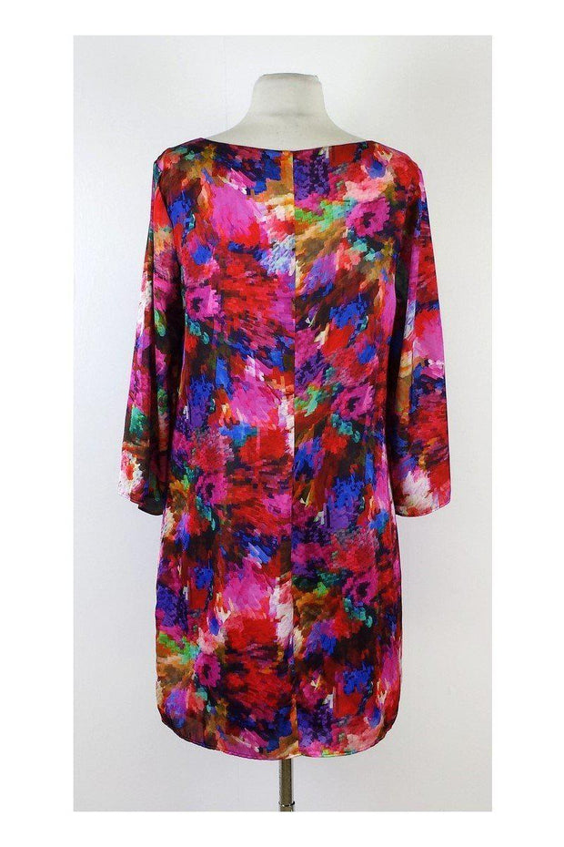 Current Boutique-Laundry by Shelli Segal - Multicolored Print Three Quarter Sleeve Dress Sz 10