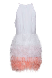 Current Boutique-Laundry by Shelli Segal – Ombre Feather Cocktail Dress Sz 8