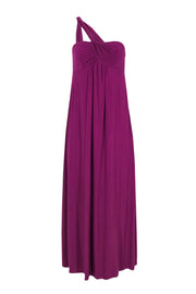 Current Boutique-Laundry by Shelli Segal - Purple One-Shoulder Gown w/ Twisted Strap Sz 4