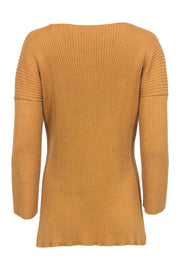 Current Boutique-Lauren Manoogian - Tan Ribbed Sweater w/ Side Slits Sz 2