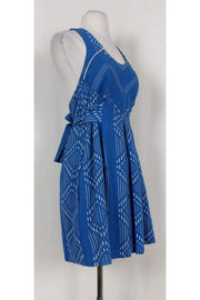 Current Boutique-Lauren Moffatt - Blue Tie-Belt Dress Sz 2