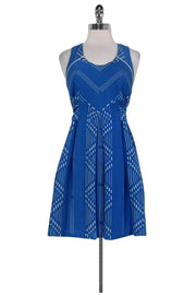 Current Boutique-Lauren Moffatt - Blue Tie-Belt Dress Sz 2