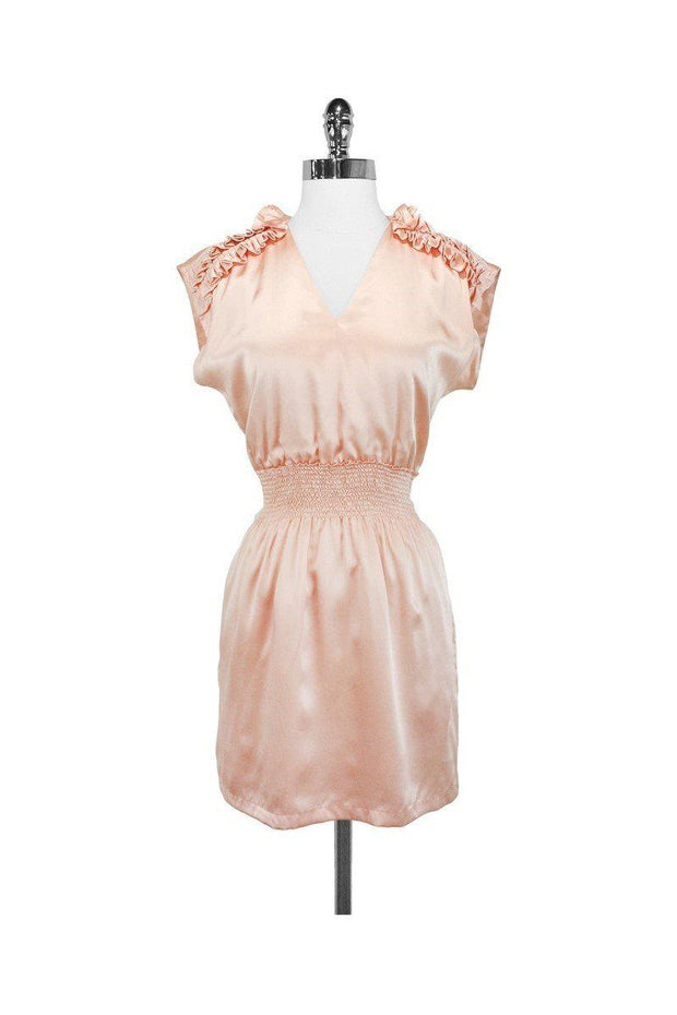 Current Boutique-Lauren Moffatt - Peach Elastic Waist Dress Sz 2