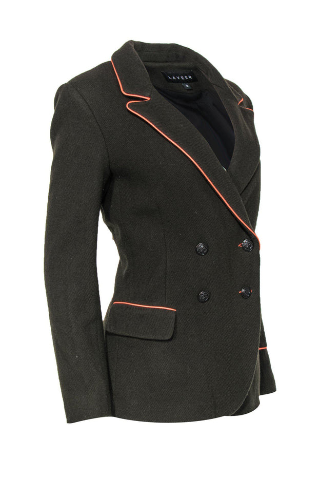 Current Boutique-Laveer - Olive Green Wool Peacoat Sz 12