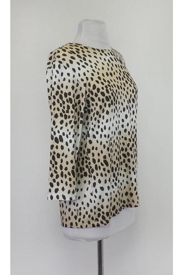 Current Boutique-Leggiadro - Leopard Print Shirt Sz 4