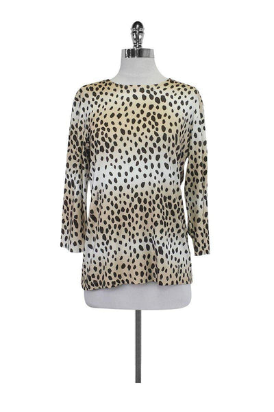 Current Boutique-Leggiadro - Leopard Print Shirt Sz 4