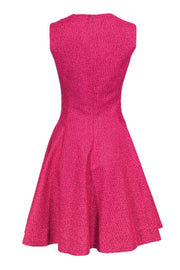 Current Boutique-Lela Rose - Metallic Pink A-Line Knit Dress Sz 12