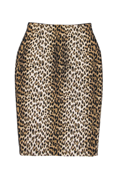 Current Boutique-Les Copains - Leopard Print Pencil Skirt Sz 4