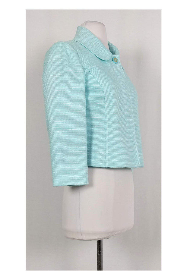 Current Boutique-Lilly Pulitzer - Blue Swirly Boucle Blazer Sz 2