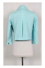 Current Boutique-Lilly Pulitzer - Blue Swirly Boucle Blazer Sz 2