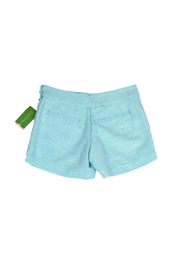 Current Boutique-Lilly Pulitzer - Blue Swirly Boucle Shorts Sz 2