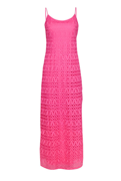 Current Boutique-Lilly Pulitzer - Bubblegum Pink Crochet Maxi Slip Dress Sz M