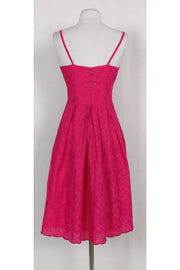 Current Boutique-Lilly Pulitzer - Hot Pink Eyelet Flared Dress Sz 0