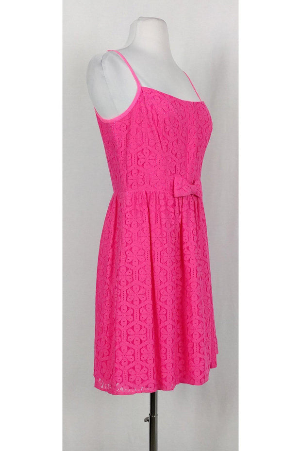 Current Boutique-Lilly Pulitzer - Hot Pink Lace Dress Sz 6