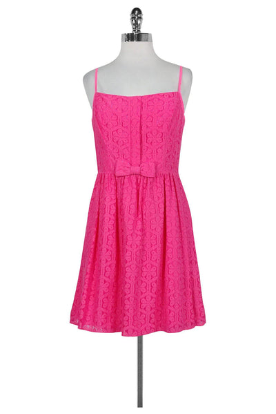 Current Boutique-Lilly Pulitzer - Hot Pink Lace Dress Sz 6