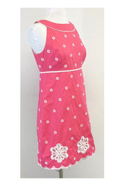 Current Boutique-Lilly Pulitzer - Hot Pink & White Sleeveless Dress Sz 4