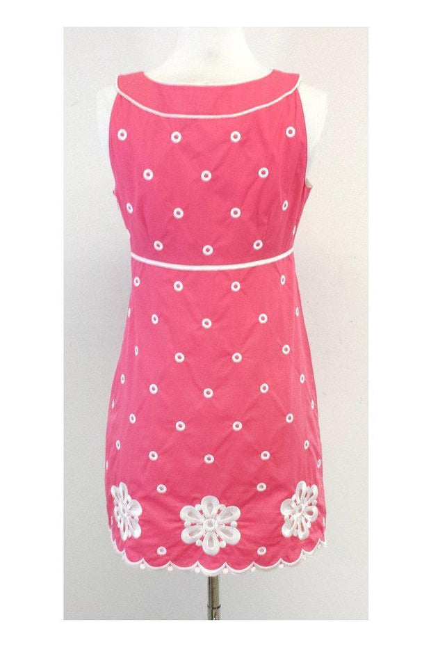 Current Boutique-Lilly Pulitzer - Hot Pink & White Sleeveless Dress Sz 4