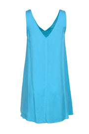 Current Boutique-Lilly Pulitzer - Light Blue "Fia" Swing Dress w/ Gold-Toned Medallion Embroidery & Beading Sz S