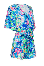 Current Boutique-Lilly Pulitzer - Multicolored Print Belted Romper Sz XS