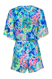 Current Boutique-Lilly Pulitzer - Multicolored Print Belted Romper Sz XS