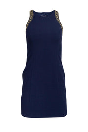 Current Boutique-Lilly Pulitzer - Navy Shift Dress w/ Gold Beading Sz 0