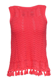 Current Boutique-Lilly Pulitzer - Neon Pink Sleeveless Knit Tank Sz XS
