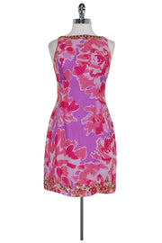 Current Boutique-Lilly Pulitzer - Purple Floral Sheath w/ Beading Sz 0