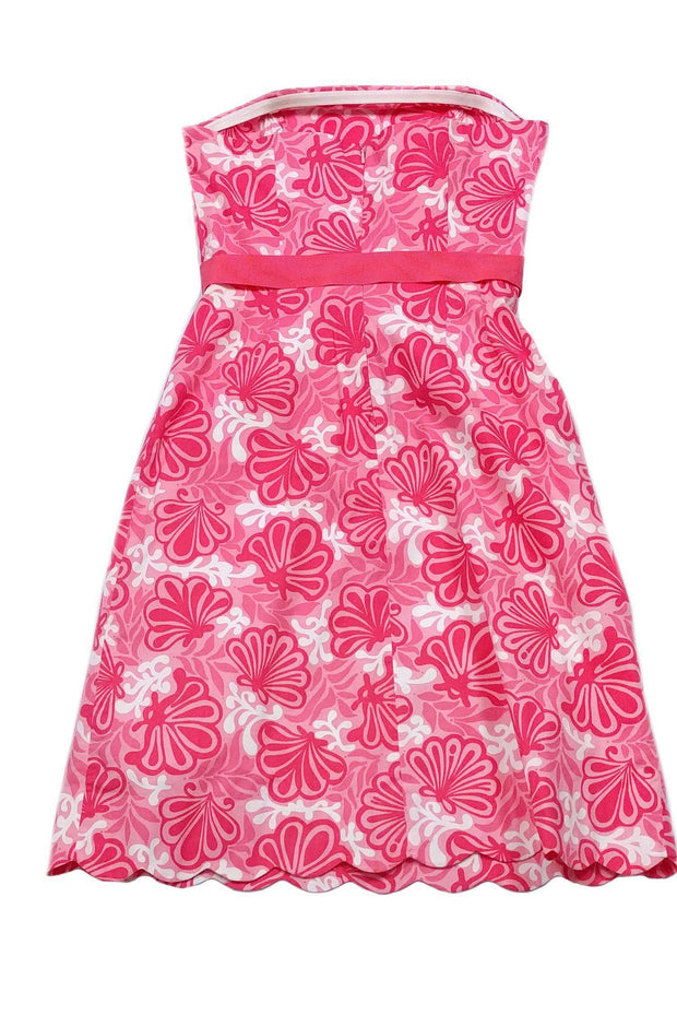 Lilly pulitzer pink strapless on sale dress