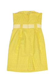 Current Boutique-Lilly Pulitzer - Strapless Yellow Textured Dress Sz 4