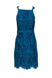 Current Boutique-Lilly Pulitzer - Teal Lace Sheath Dress Sz 0