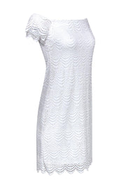 Current Boutique-Lilly Pulitzer - White Off-the-Shoulder Lace Dress Sz S