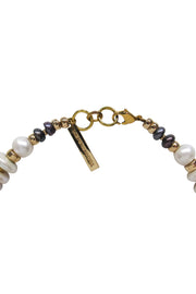 Current Boutique-Lizzie Fortunato - Gold-Toned Chunky Necklace w/ Pearl Accents