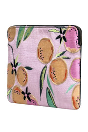 Current Boutique-Lizzie Fortunato - Light Pink Fruit Embroidered Clutch