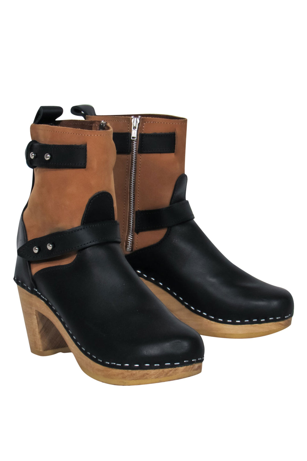 Black and tan booties hotsell